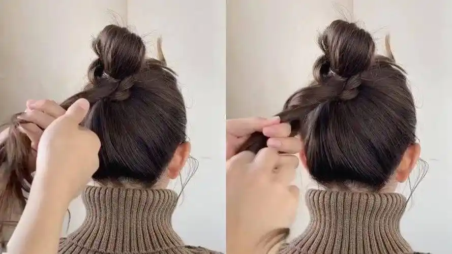 这样扎丸子头,显脸小小小!