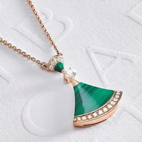 今日首饰 | bvlgari宝格丽玫瑰金扇子项链