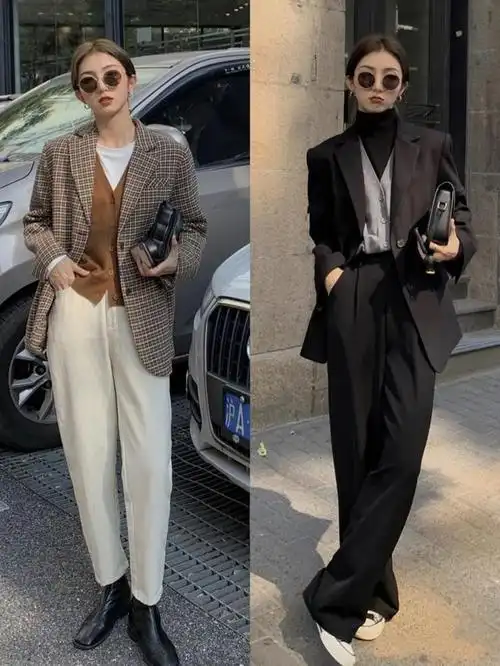 西装穿搭示范来袭日常or通勤两不误时尚洋气实用性强大