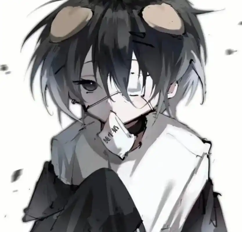 黑白头像 #动漫男主 #高质量男生头像 #动漫男 - 抖音