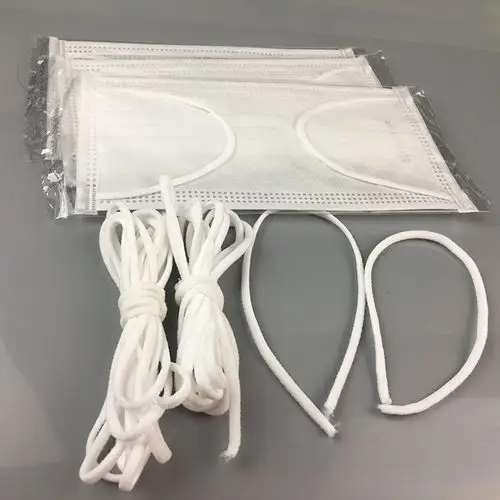 厂家现货直销口罩绳挂耳绳 环保松紧口罩耳带