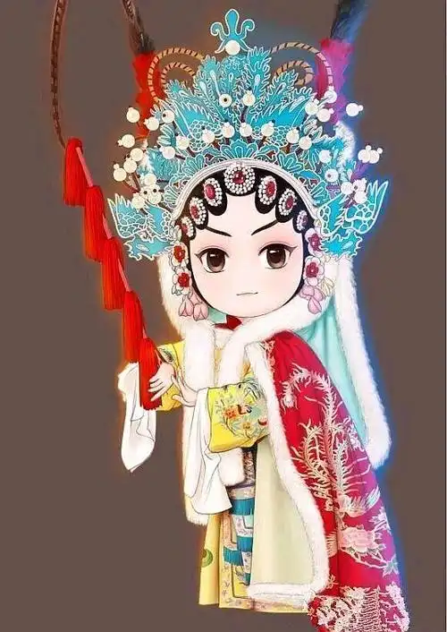 京剧人物卡通头像