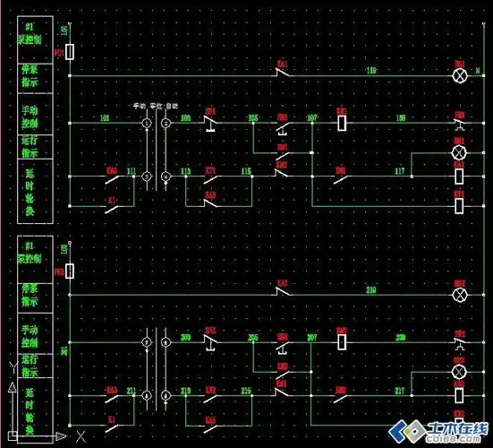 排水泵一用一备控制图解析