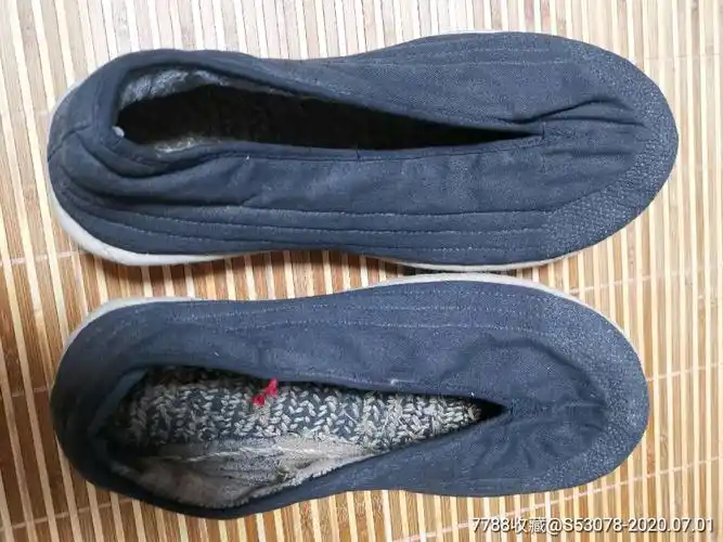 抗战老布鞋收藏布鞋圆口布鞋男