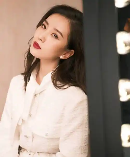 刘诗诗真的算得上颜值天花板,白色衬衫搭配长裙,高贵优雅代表