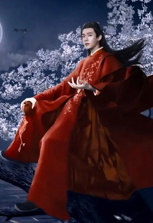 山河令温客行龚俊修图红衣