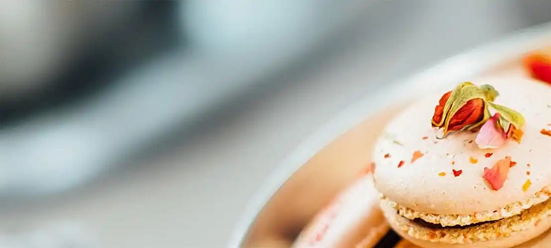 马卡龙食物美食简约背景