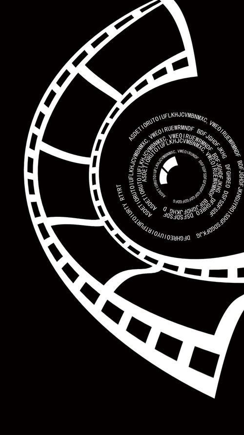 黑色影视创意psd分层h5背景素材