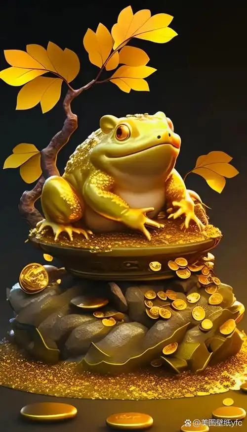 漂亮的金蟾壁纸