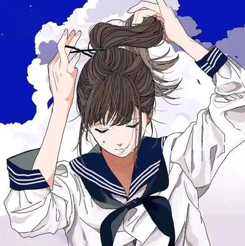 巨干净巨简约的动漫女生头像