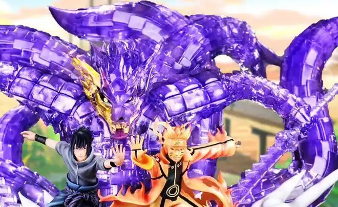 威装须佐能乎的手办当九尾露出尾巴时才是细节的开始