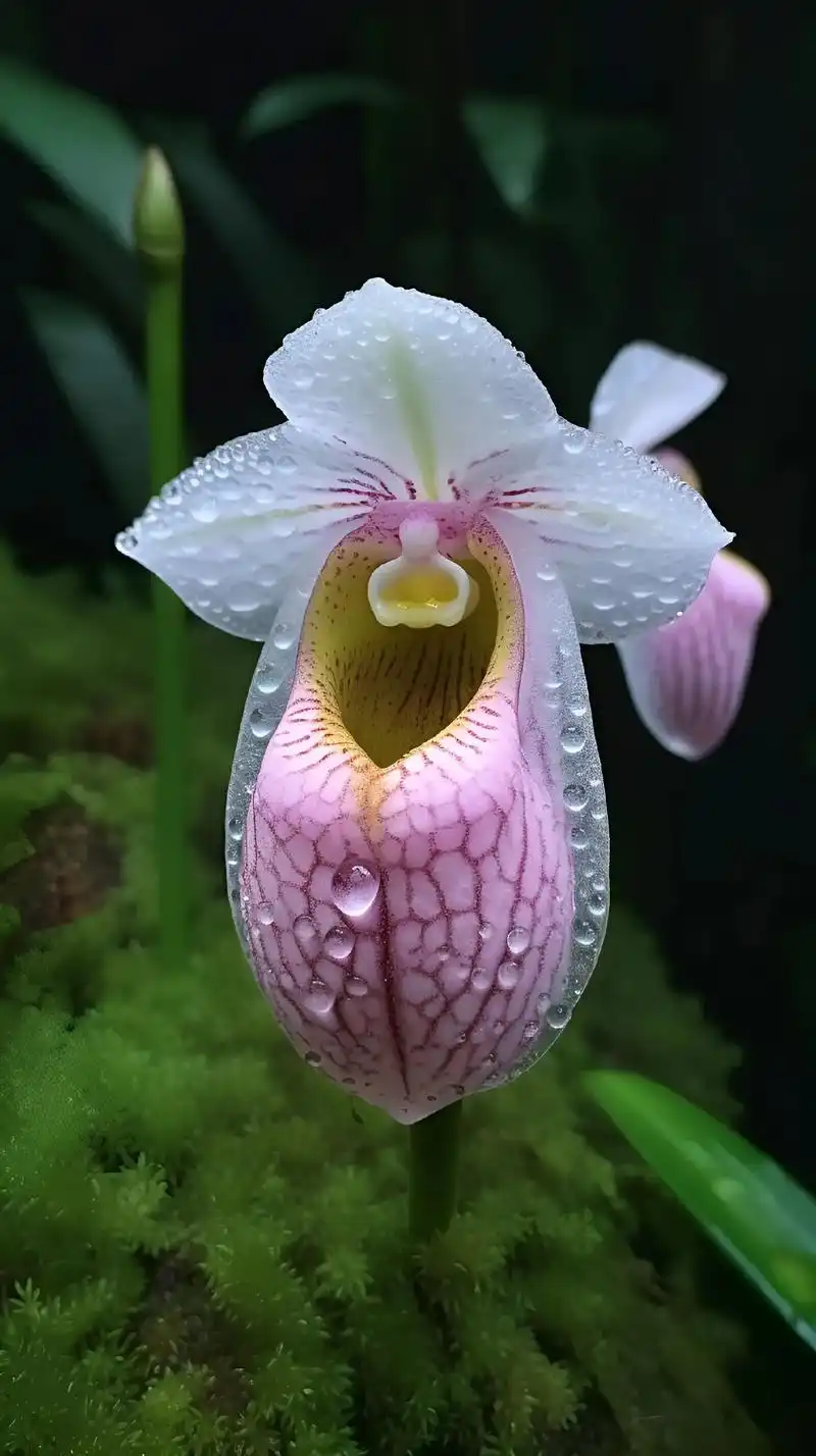 据说十万大山里有一株花瓣雪白通透的玉女兜兰,为了一睹芳容,爬 - 抖
