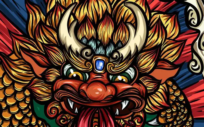 抗击疫情手绘系列国潮插画风