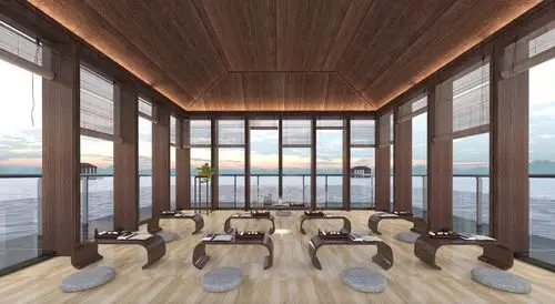 中式滨水茶室