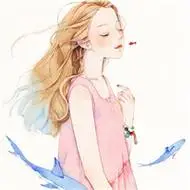 清新好看的手绘森系简约女生头像图片