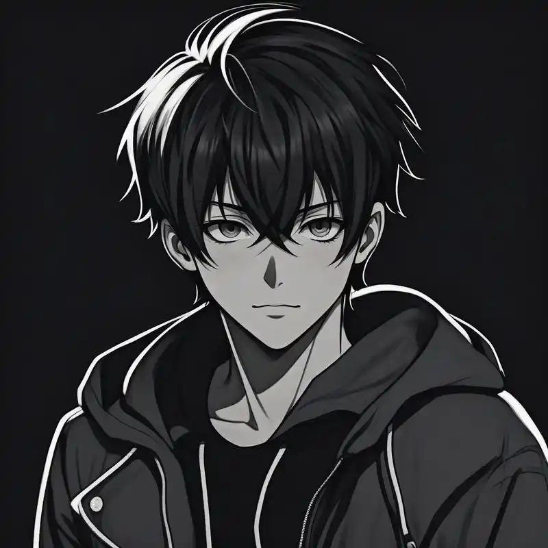 94男生黑化头像,超拽超a90 黑化后的男生头像,散发着一种不羁与