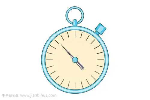 怎么画秒表简笔画