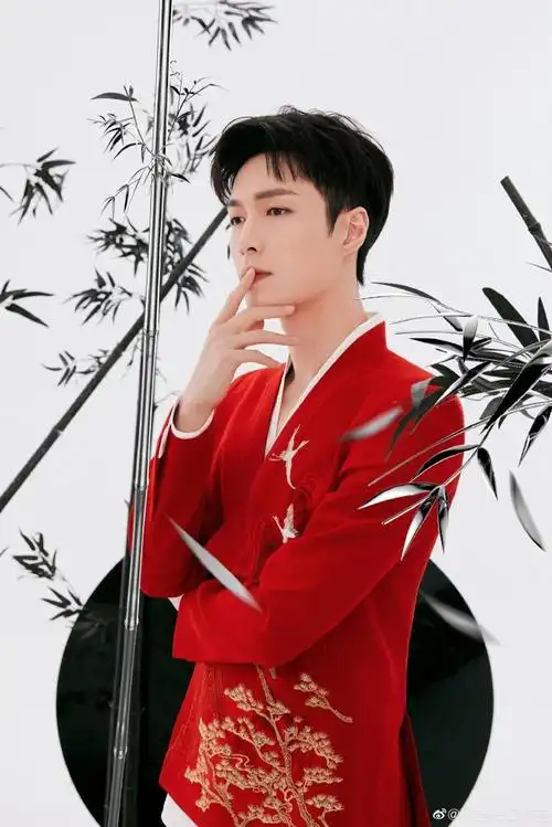 张艺兴新年古风水墨大片曝光 金色图案点缀西装充满巧思