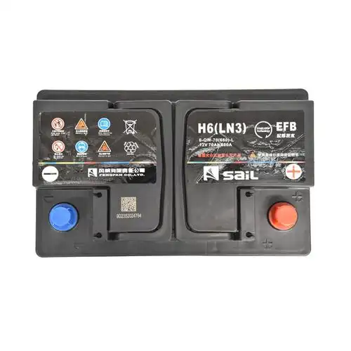 风帆sail启停蓄电池汽车电瓶efb6-qw-60 12v60ah市区内 以旧换新 配送