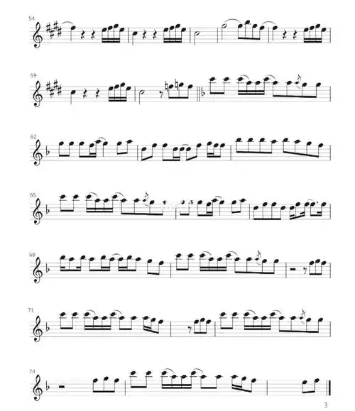 高清小提琴谱"少年"