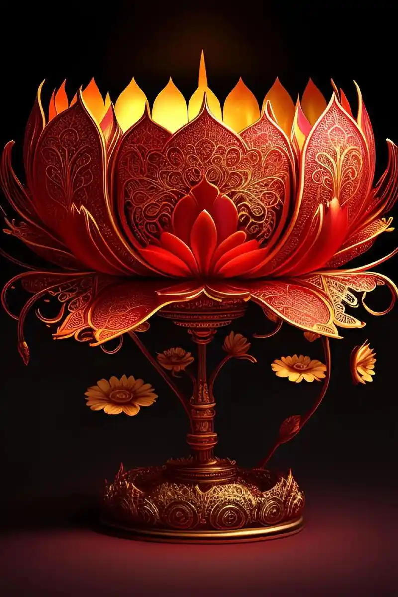 上古莲花神灯.佛光普照,好运连连,善结佛缘,2023试试这个 - 抖音