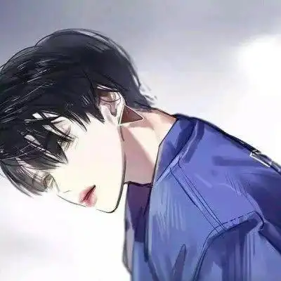 卡通头像男生冷酷帅气