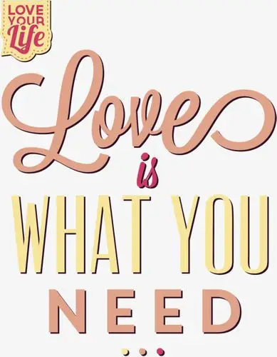 矢量图love艺术字