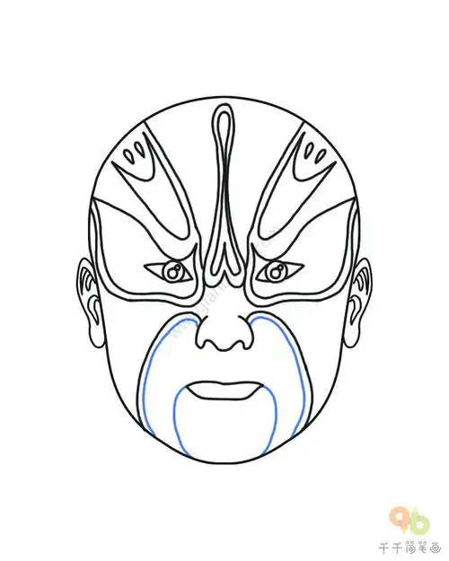 周德威脸谱简笔画