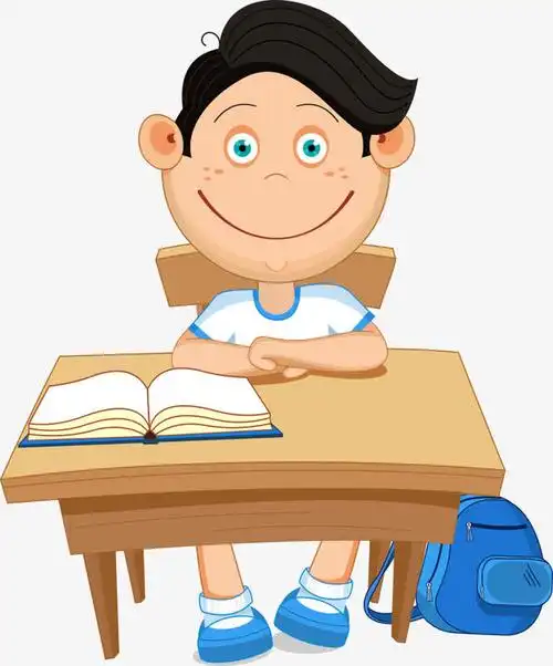 认真听课的矢量学生免抠素材免费下载_觅元素51yuansu.com