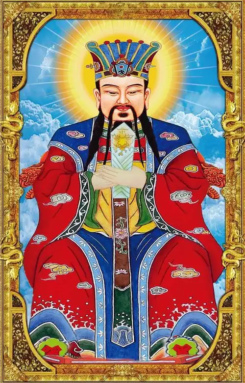 观音菩萨道教神像画家族供奉神像画