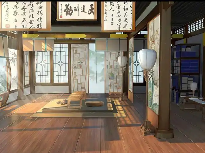 古朴雅致的古风书房场景书香墨韵好治愈