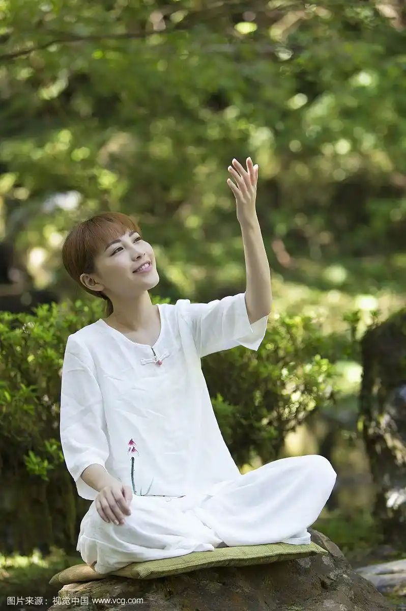 女性,打坐,禅意