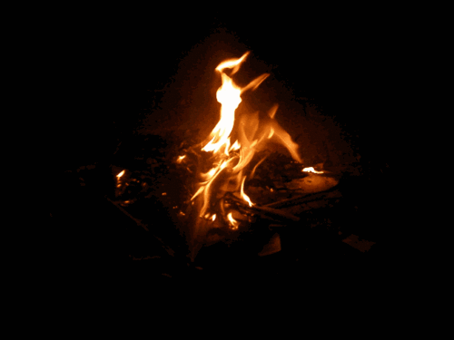 这好像就是在说"淡"字啊:那么大的熊熊火焰,那么火热,那么光芒四射