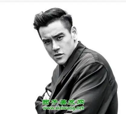 彭于晏背头发型图片 示范帅哥背头发型如何扎