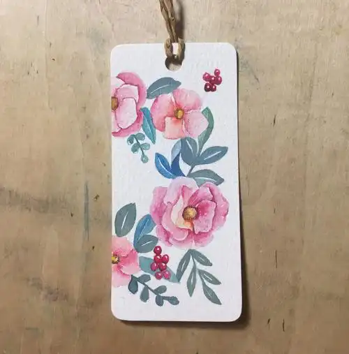 手把手教你用水彩画两款超简单的书签