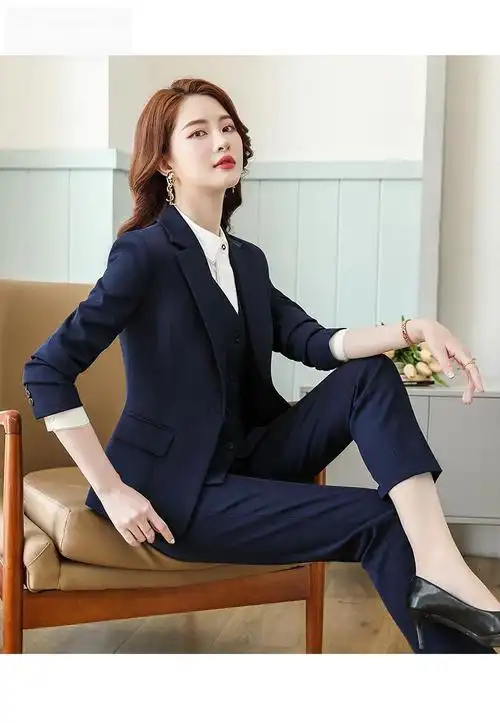 打折干练女冬装高端西装套装女秋季新款气质商务正装职业装经理通勤
