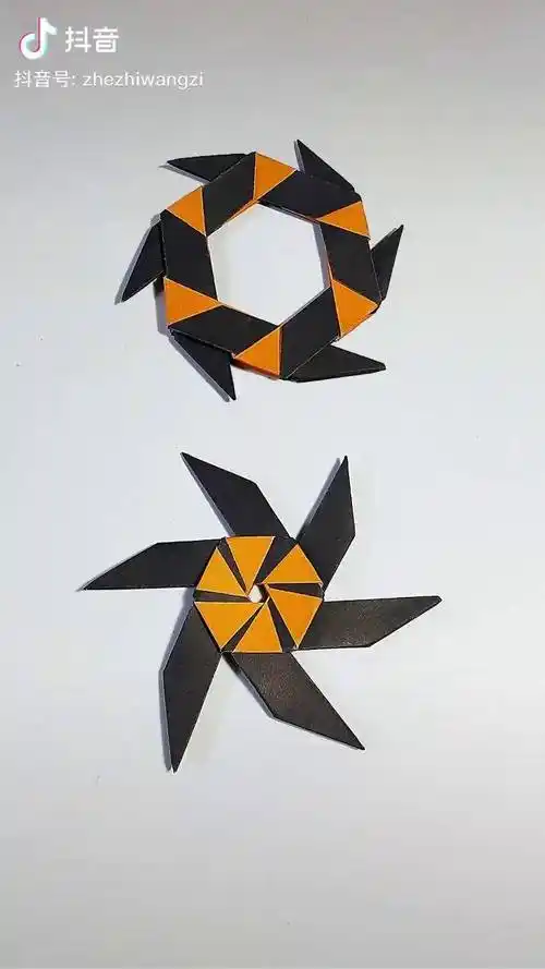 折纸变形飞镖好玩折纸在家才艺dou起来dou出新知