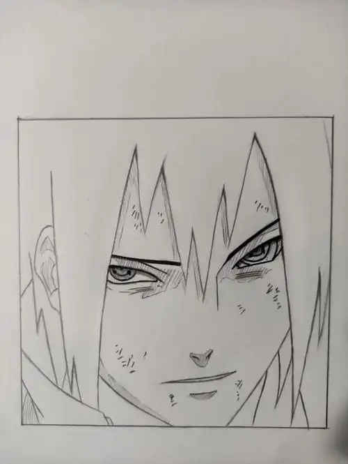 佐助简笔画怎么画佐助简笔画简单画法一步一步画佐助教程火影忍者简笔