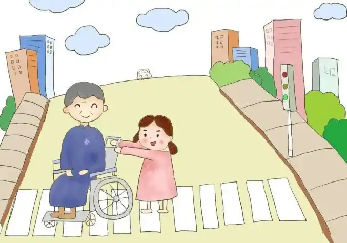 从身边做起,学习雷锋"助人为乐"的精神.