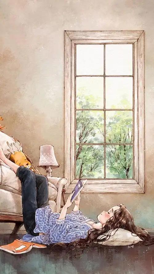 韩国插画师aeppol《森林女孩日记》