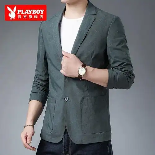 帅气男装男士小西服春秋季外套新款休闲上衣官方商务正装