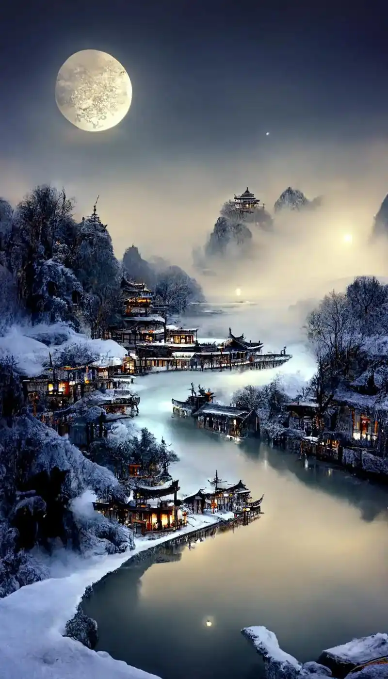 ai绘画 #手机壁纸 #江南  - 抖音