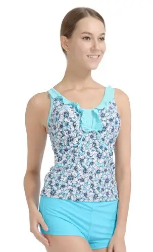 yingfa英发女士分体平角泳衣yf1313女士温泉耐氯游泳衣