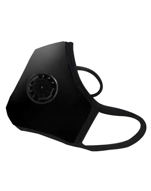 美国vogmask n99级防pm2.5防毒防霾带活性炭单气阀口罩 黑色款