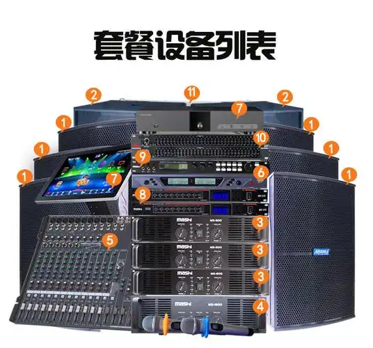 英国全频ktv音响套装夜总会酒吧清吧专业卡拉ok包房功放舞台音箱