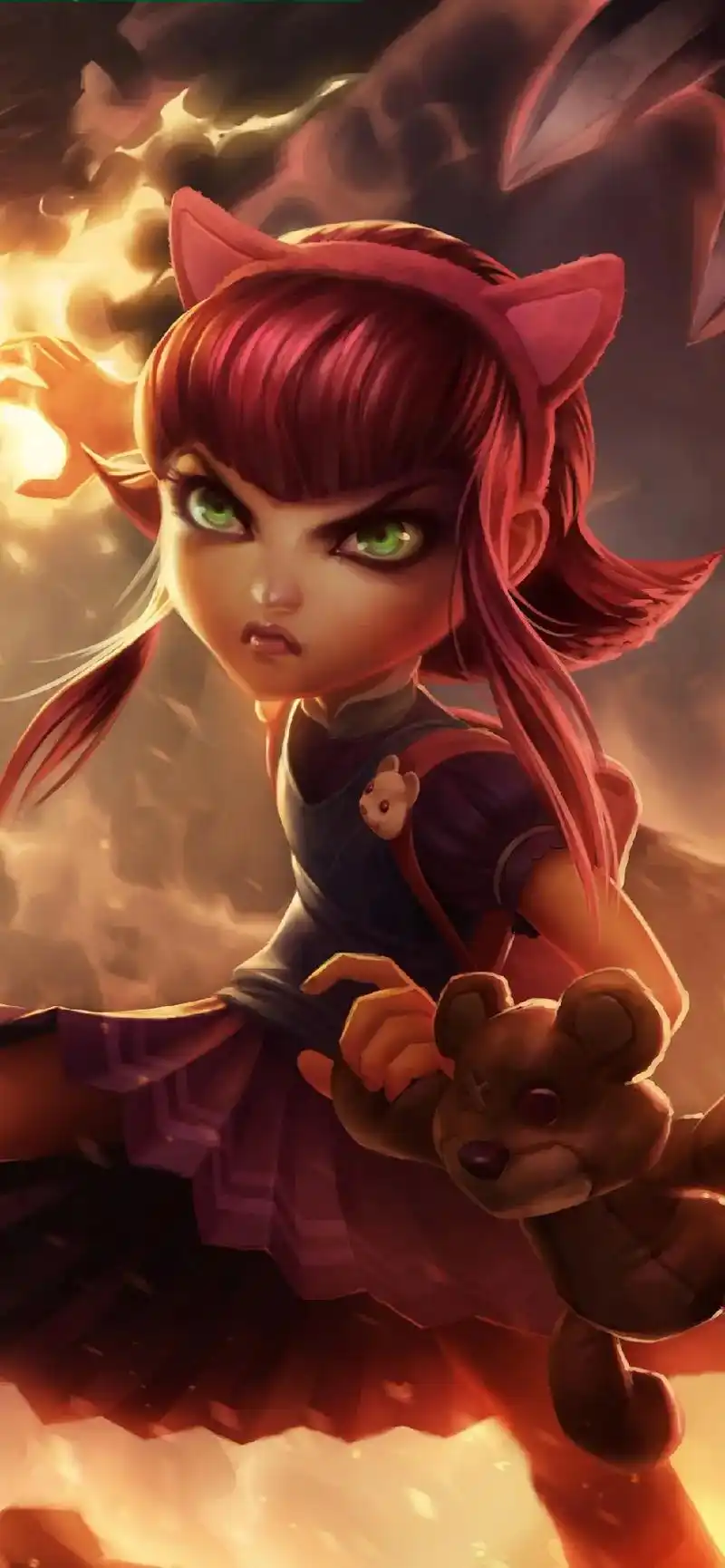 英雄联盟第一期黑暗之女安妮皮肤手机壁纸