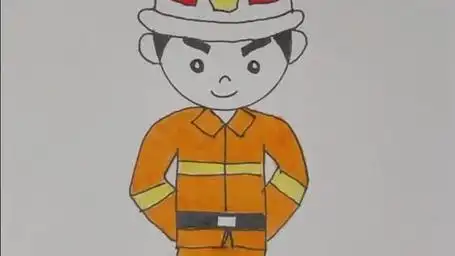 硬币画消防员,一学就会