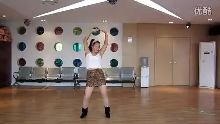 昆山美娜子广场舞 社会摇 正面演示【原创】