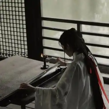 唯美古风好看女生微信头像来日方长只差一个你