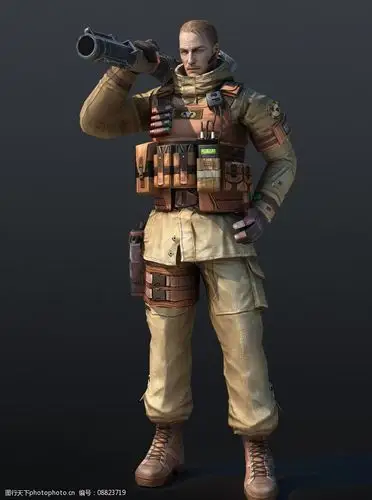 关键词:穿越火线轻炮兵 穿越火线 游戏角色 轻炮兵 黑鹰 火箭筒 cf